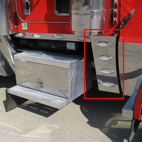 Peterbilt 389 hood extension panel w/magnum 1 LED for semi trucks