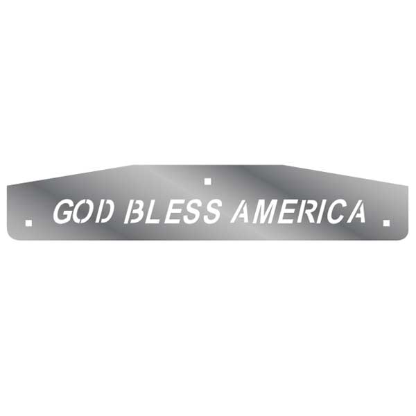SS God Bless USA Mud Flap Weights with Back Plates (PR)