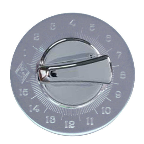 Chrome engine timer knob and stainless steel plate