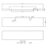 Peterbilt 389 20" Boxed End Chrome Bumper