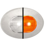Dual Revolution Oval Mini Button LED Light