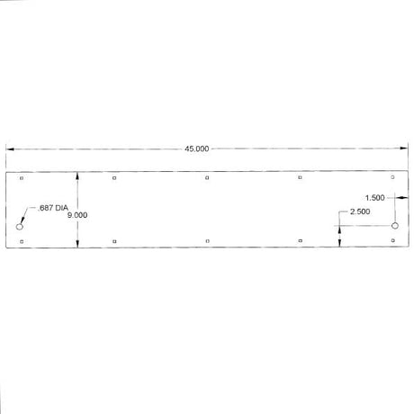 Kenworth 45" battery box cover for semi trucks