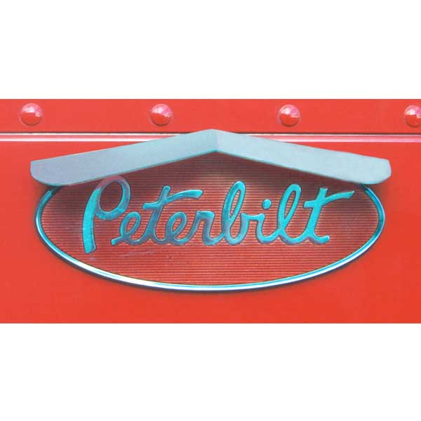Peterbilt Bowtie Visor Logo Trim