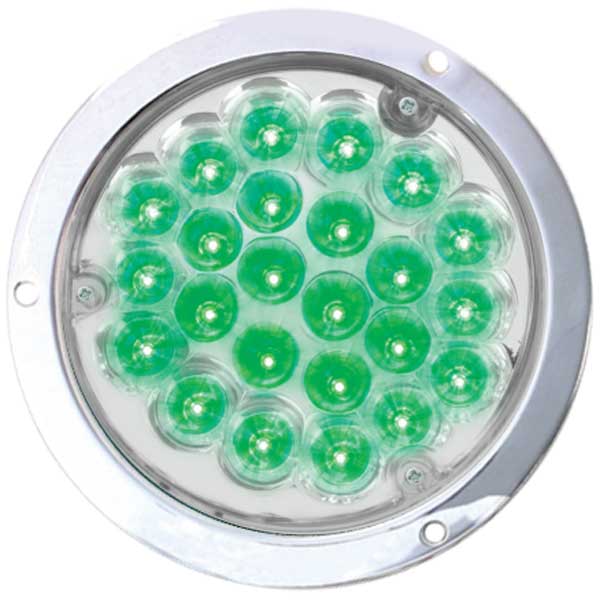 4" Round Pearl LED Load Light 1157 Plug with Housing
