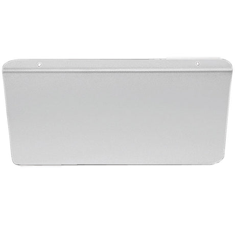 Solid mount permit panel 5" x 18" stainless steel