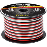 100ft 16-Gauge Parallel 3 Copper Wire Spool
