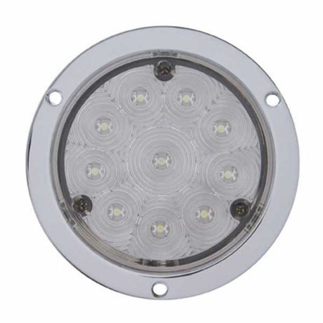 Close-up of 4" Deep dish LED light with housing