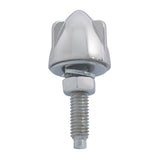Chrome Bullet Fastener with 3 Wings
