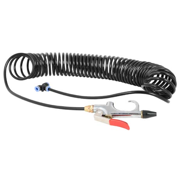 Truck Cab Air Blow Gun Kit with 27' Coil