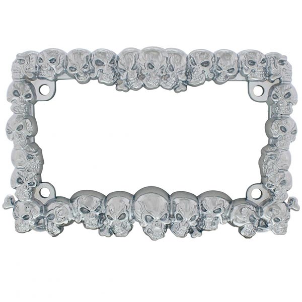 Skull Motorcycle License Plate Frame