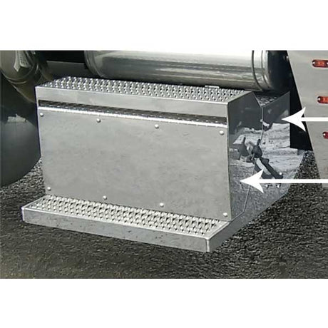 Peterbilt 379 battery box side trim kit for semi trucks