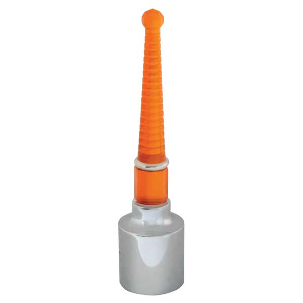 1"ID Chrome Bumper Guide Cap with Pyramid Lens