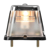 Chrome Square Stud-Mounted License Plate Light