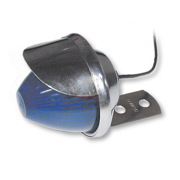 Blue Beehive Marker Light with L Bracket & Visor