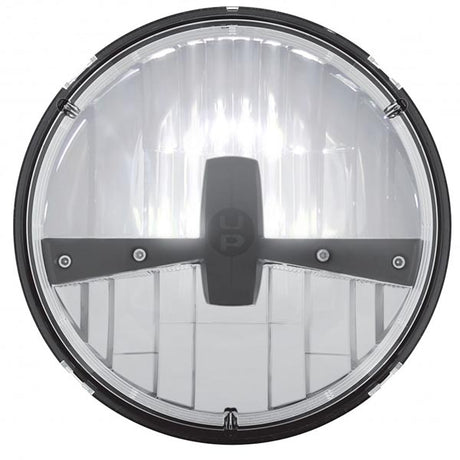 7" High power LED headlight with black accent