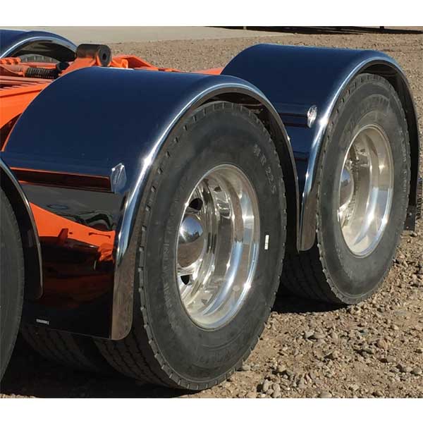 90" 304 Stainless Low Rider Single Axle Fenders