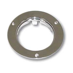 Chrome Plastic 2" Round Flange Mount Rim