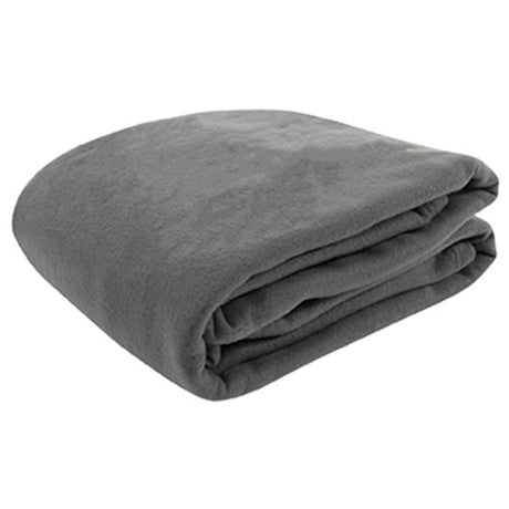 Gray queen sized plush blanket 86" x 86"