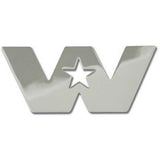 Chrome Small Western Star Cut Out Stud Mount