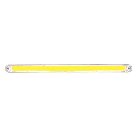 Close-up of 12" 24 LED glo light bar with chrome base