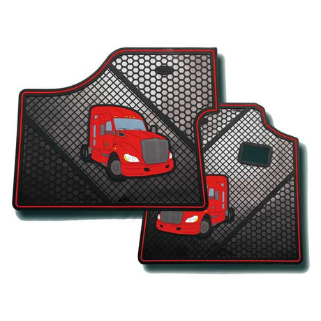 Kenworth T680 rubber floor mats for semi trucks