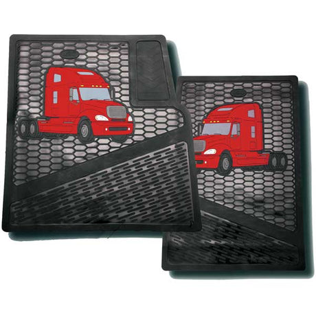 Freightliner Columbia, Century rubber floor mats (PR) for semi trucks