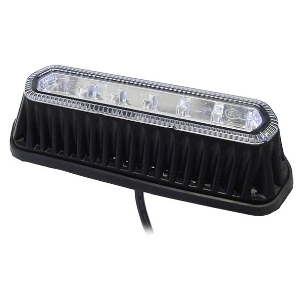 Amber/Clear 6 LED Surface Mounted Warning Light