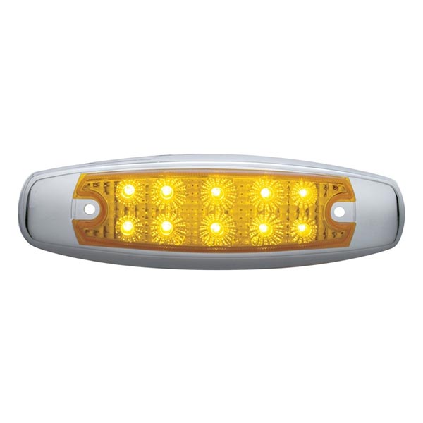 Amber 10 LED Peterbilt Rectangular Marker Light