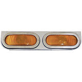 Stainless Steel Double Oval Light Bracket