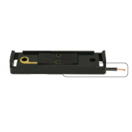 Black bracket base for rectangular light
