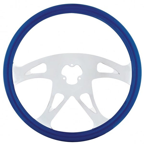 18" Blue boss style steering wheel
