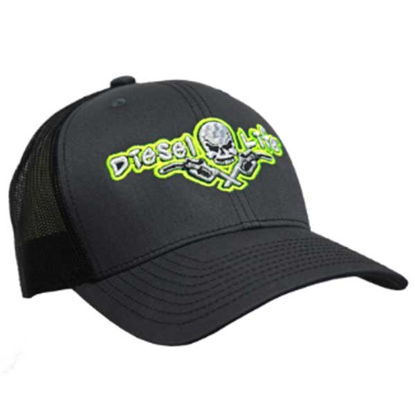 Diesel Life Charcoal/Yellow Snap Back Trucker Hat