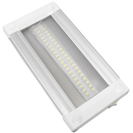 Clear grooved rectangle interior light, closer view