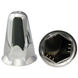 33mm Chrome Plastic Tapered Nut Cover - Push On