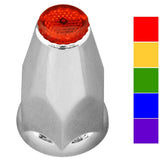 33mm Chrome Plastic Reflective Nut Covers - Push On