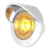 1" Dual Function Mini LED Light with Chrome Bezel & Visor