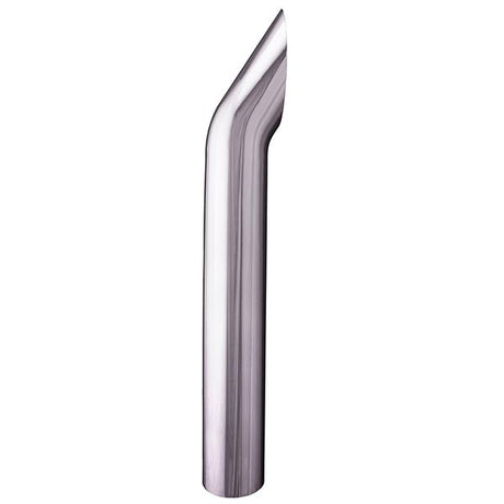 6"D X 24"L chrome short 30 top stack plain end