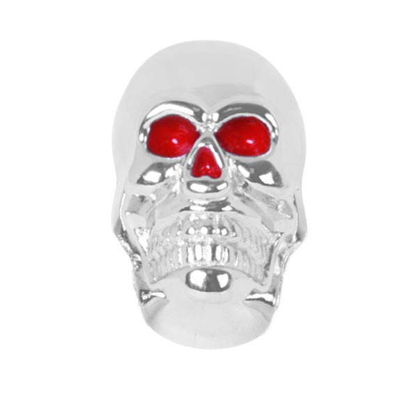 Chrome Skull License Plate Fasteners PR