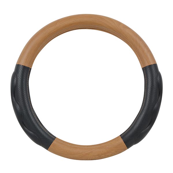 Light Wood Comfort Pad Steering Wheel Cover 18"
