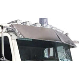 Peterbilt Flat Top 2005+ 14" Blind Mount Drip Rail Visor