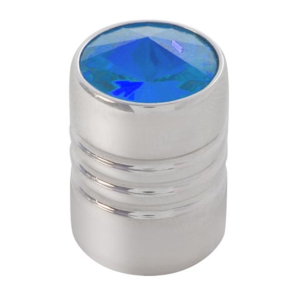 Chrome Tire Valve Stem Cover with Crystal