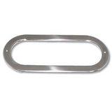 Oval Stainless Steel Light Bezel without Visor