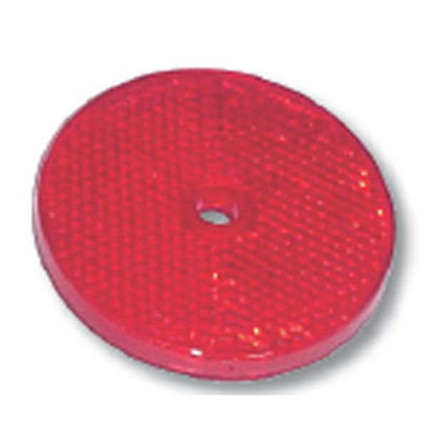 3 1/4" Round Red Reflector (Screw In)