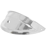 7" Chrome Headlight Visor with 5/16" Hole