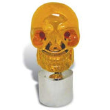 Amber Skull & SS Cap for Bumper Guide 7/8" I.D.