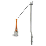 Amber Pyramid Stainless Steel Bumper Guide 1"