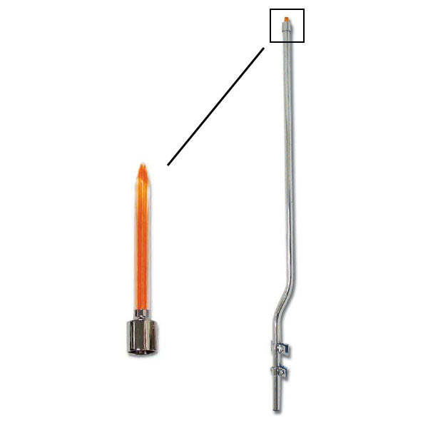 Amber Rocket Stainless Lighted Bumper Guide 1"