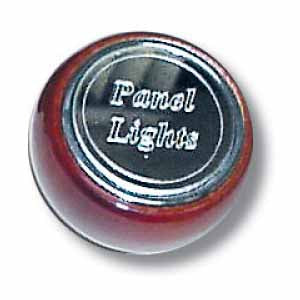 Wood Panel Light Dash Knob