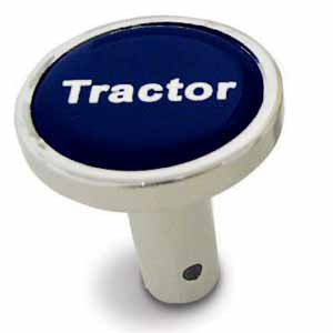 Chrome Tractor/Trailer Long Air Valve Knob - Pin On