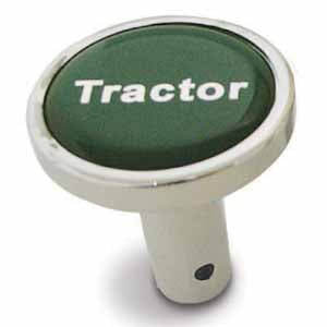 Chrome Tractor/Trailer Long Air Valve Knob - Pin On